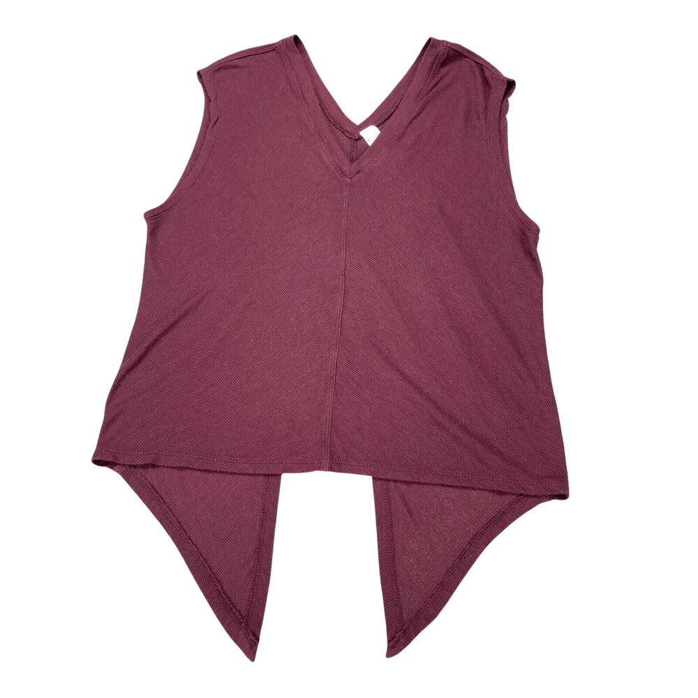 ATHLETA Nayarit Knit Top At‎ Size X-Small Burgundy